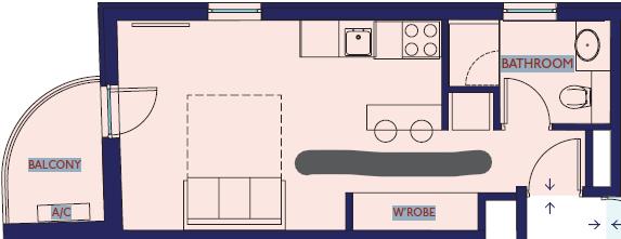 Image of Apartment - 1 Bathrooms for Sale in The Residence-Gibraltar, Image 14